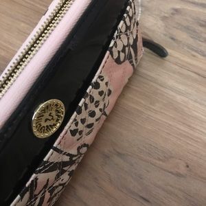 Anne Klein Wallet | NWT | Pink & black | zippered